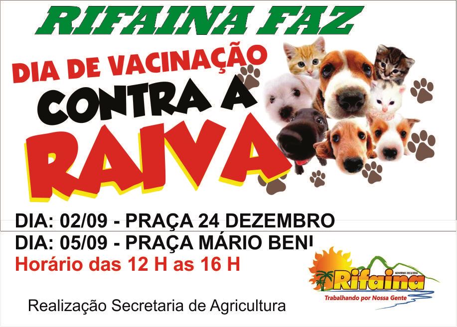VACINAÇÃO CONTRA RAIVA